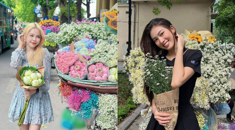 Bí kíp tạo dáng chụp ảnh đẹp với xe hoa mùa thu Hà Nội