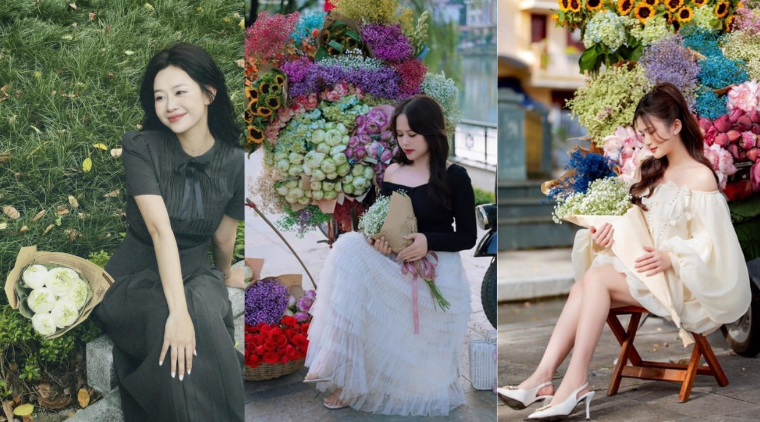 Bí kíp tạo dáng chụp ảnh đẹp với xe hoa mùa thu Hà Nội