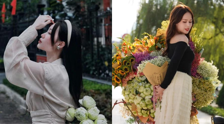 Bí kíp tạo dáng chụp ảnh đẹp với xe hoa mùa thu Hà Nội