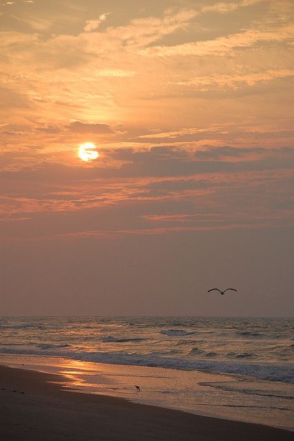 Bầu trời chuyển sắc cam khi hoàng hôn buông