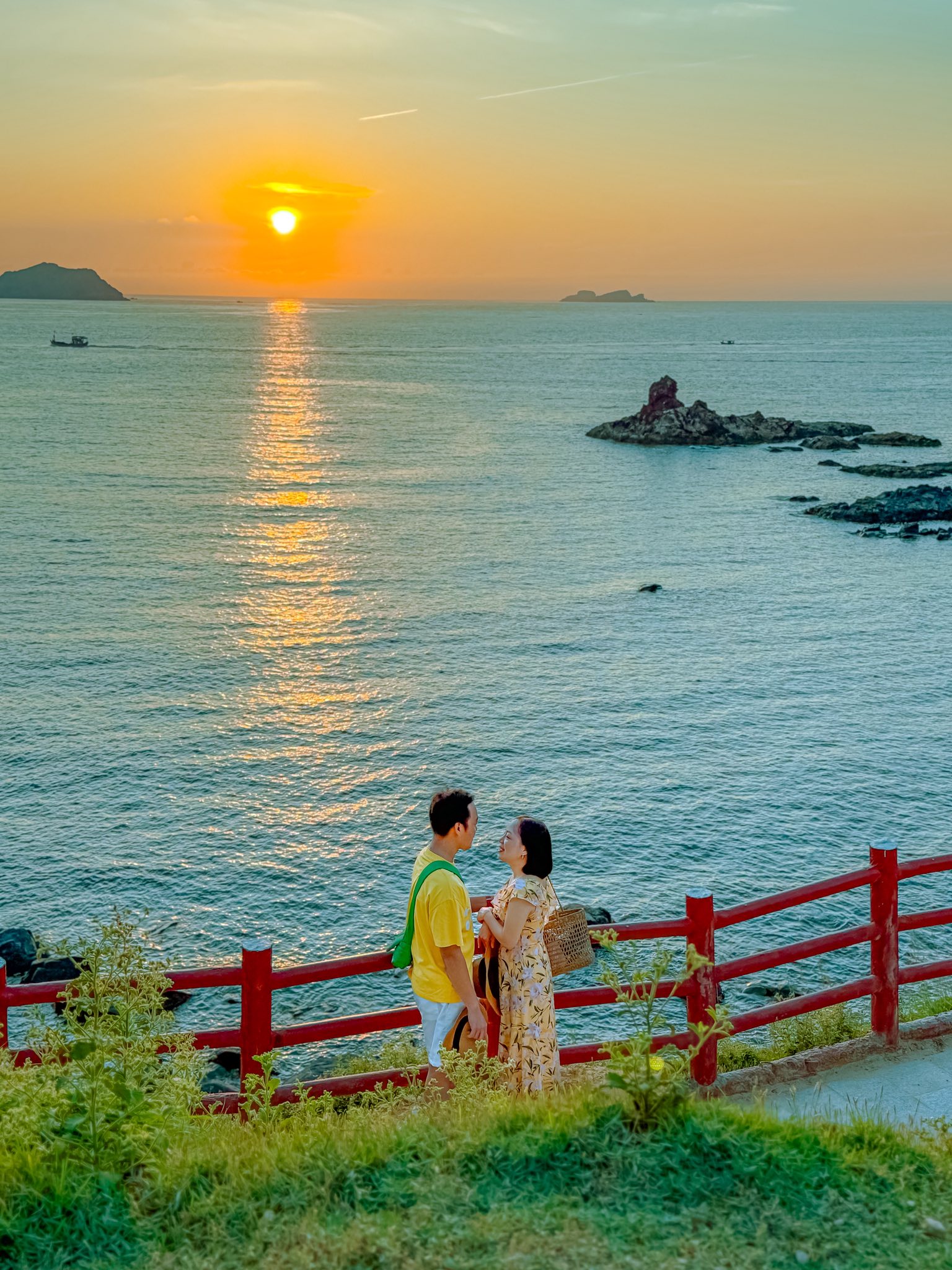 Chụp ảnh lúc mặt trời lặn siêu tình