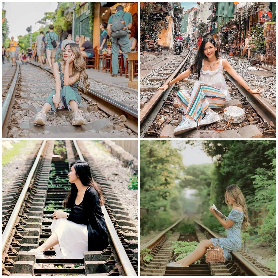 Cách chụp ảnh trên đường tàu