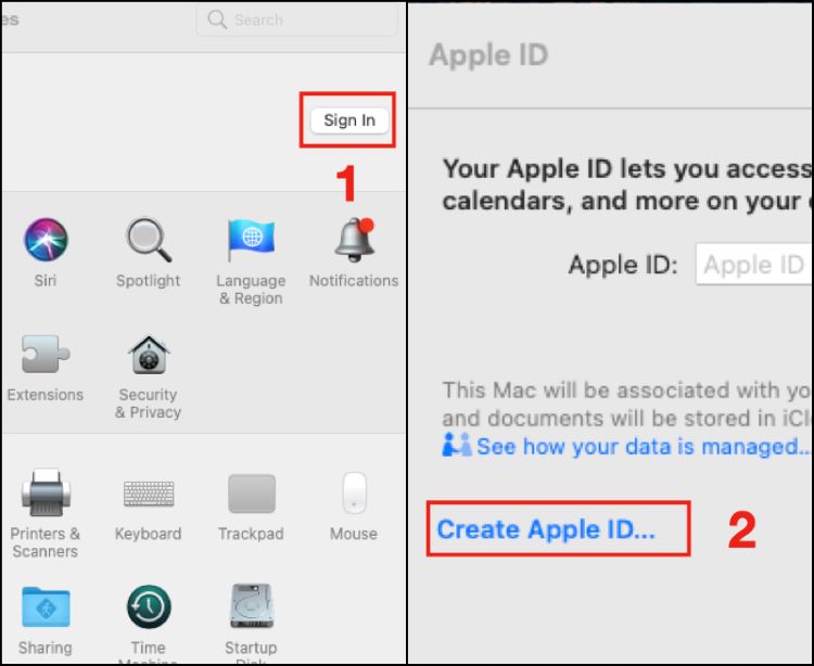 Thực hiện theo bước trên để tạo ID Apple Đài