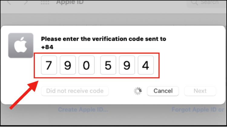 Thực hiện những bước trên để tạo ID Apple Đài