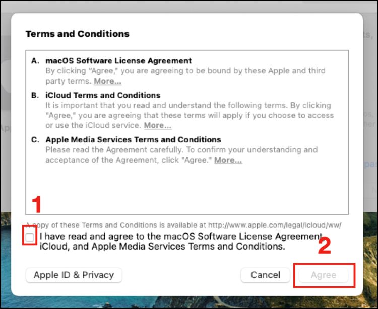 Thực hiện những bước trên để tạo ID Apple Đài