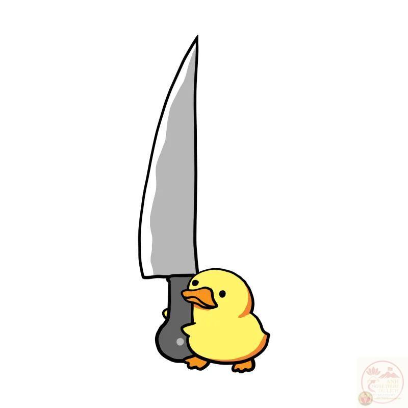 Tấm hình vịt đáng yêu mang lại sự nhẹ nhàng và cảm giác thoải mái