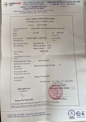 Công tơ điện 1 pha 2 dây Gelex Emic CV140 5(20)A