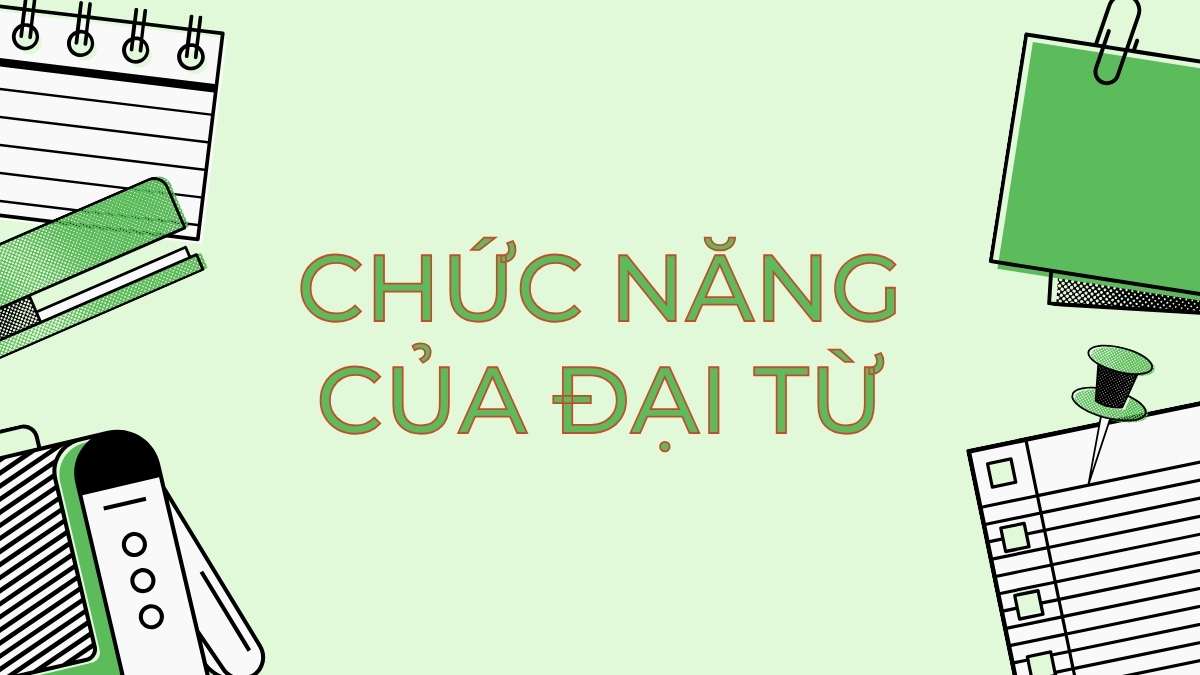 Chức năng của đại từ trong câu