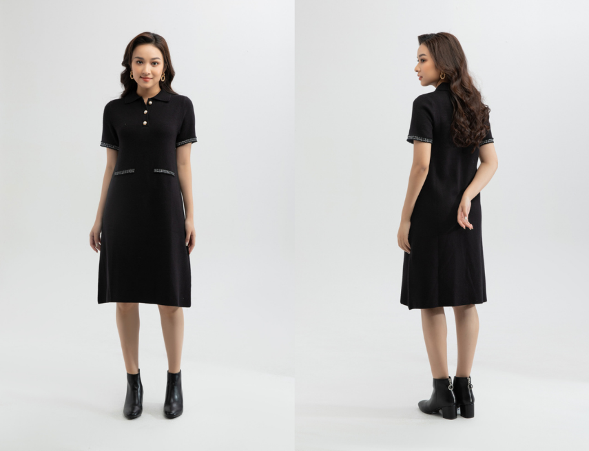 Những mẫu đầm suông dài qua gối cực trendy cho quý cô