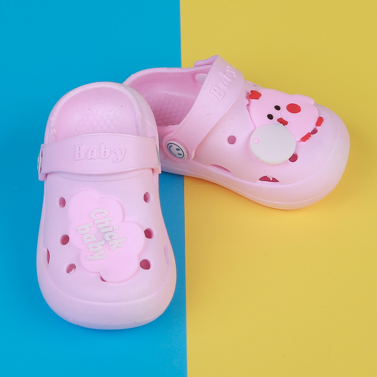 Dép sục KidsPlaza ST-702 hình chú gà (Hồng) cho bé hình 2