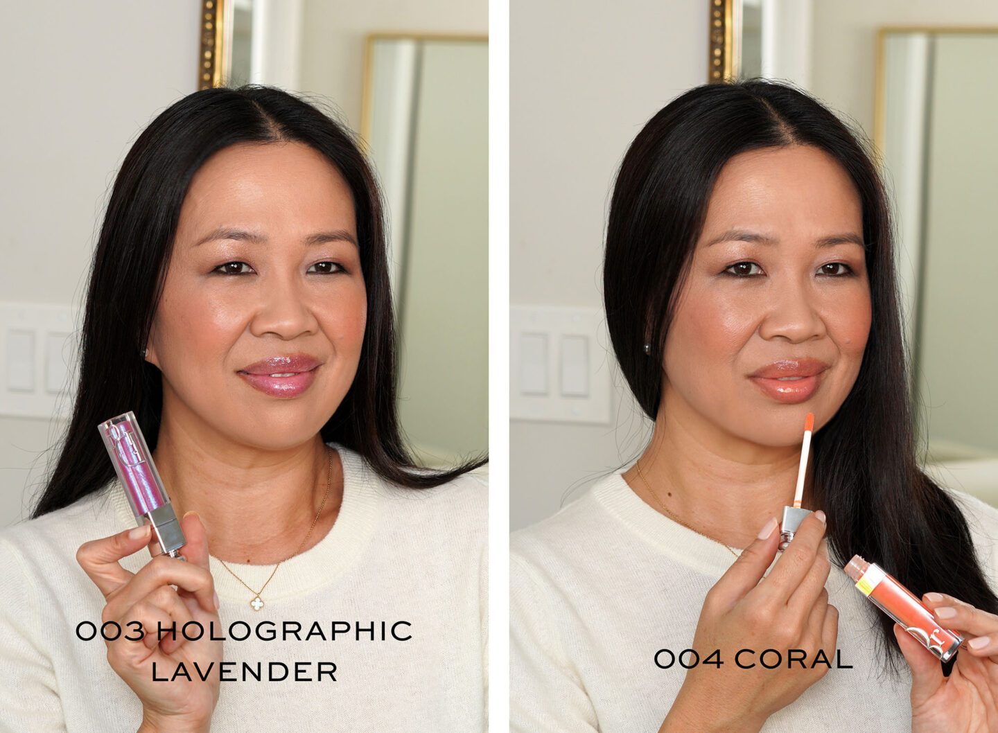 Dior Lip Maximizers 016 Shimmer Nude and 019 Shimmer Peach