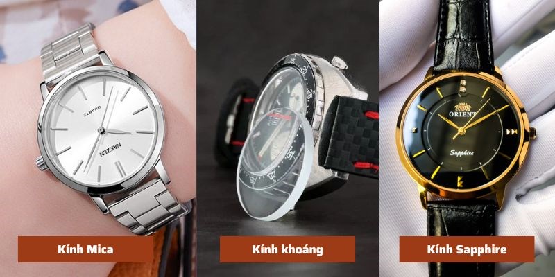Các loại chất liệu mặt kính của đồng hồ đeo tay
