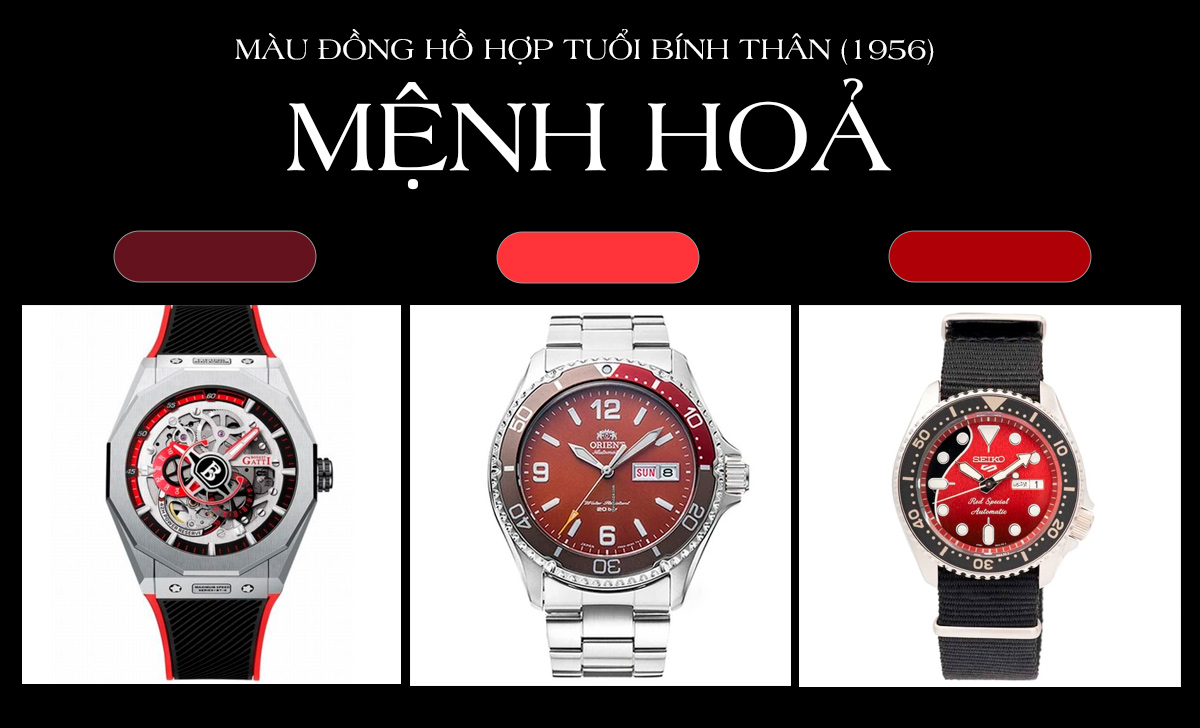 Tuổi Thân nên đeo đồng hồ màu gì tốt? 50 mẫu hợp mệnh