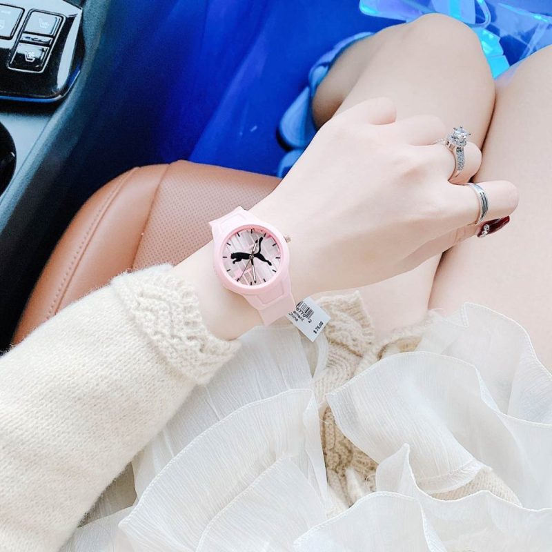 Đồng Hồ Nữ Thời Trang Puma Dây Silicone Hồng