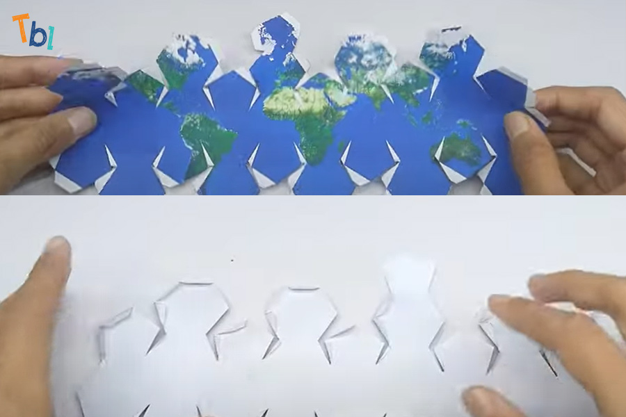 #3 Cách làm quả địa cầu bằng giấy cho trẻ DIY đơn giản nhất