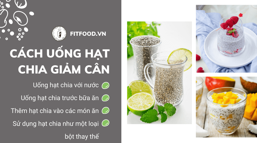 Cách uống hạt chia giảm cân