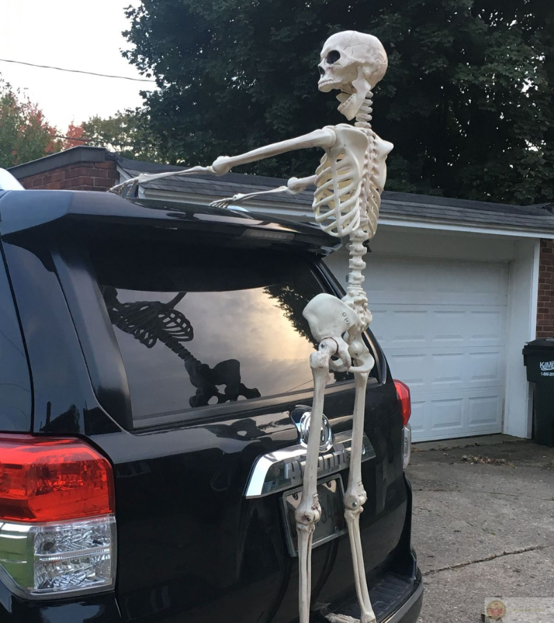 Skeleton gồng mình kéo xe, cười ra nước mắt