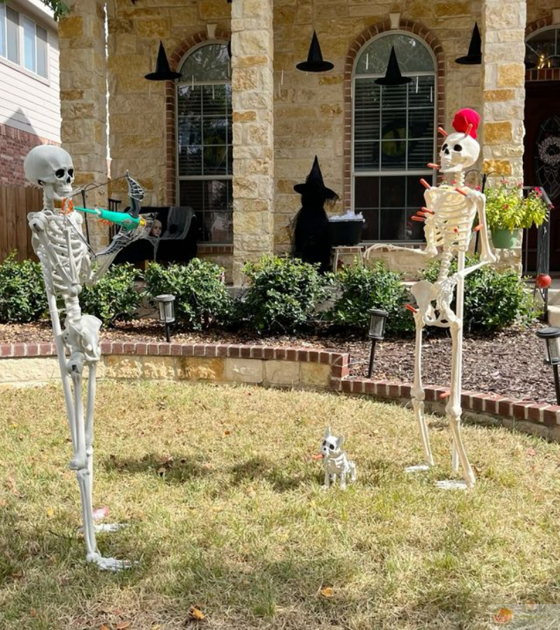 Skeleton chơi bắn phi tiêu cực hài hước và ngớ ngẩn