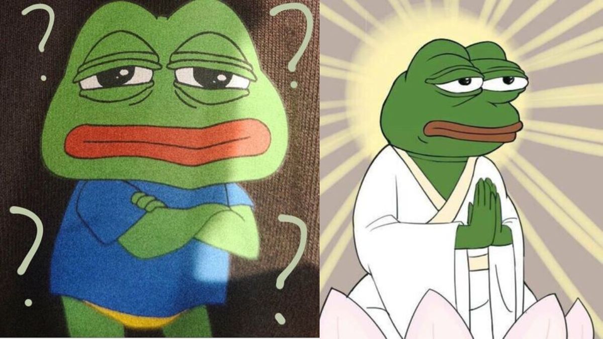 Hình ảnh meme ếch xanh phiếu bé ngu gửi bạn bè