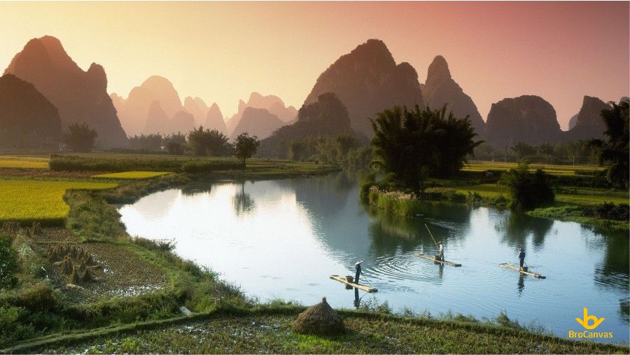 Hình ảnh Phong Cảnh Con Sông Quê