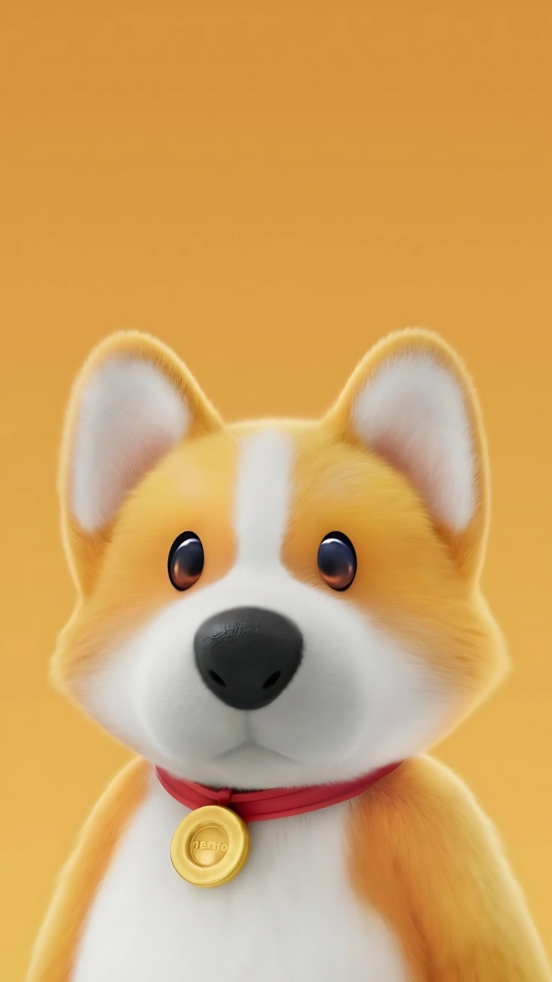 ảnh nền con chó chibi kawaii