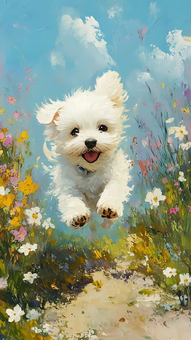 ảnh nền con chó chibi đáng yêu nhất