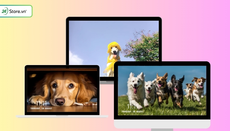 hình nền con chó đẹp máy tính