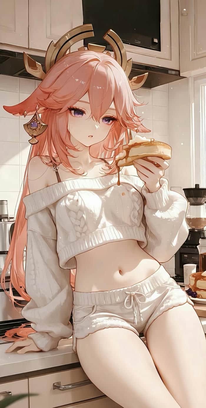 hình gái anime ngây thơ