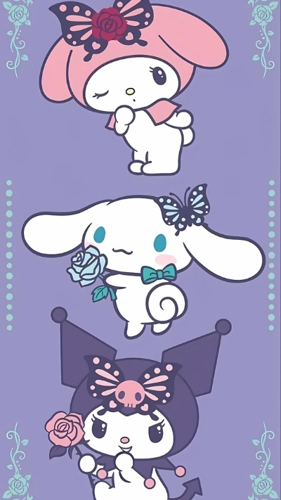 Nền điện thoại 4K Cinnamoroll và Kuromi