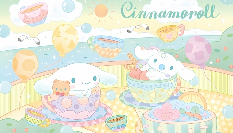 Hình ảnh Cinnamoroll và Kuromi đáng yêu