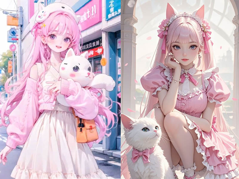 Màu hồng gợi lên sự mềm mại, nữ tính