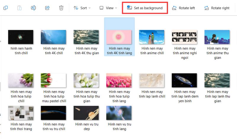 cách đặt hình nền chill cho máy tính