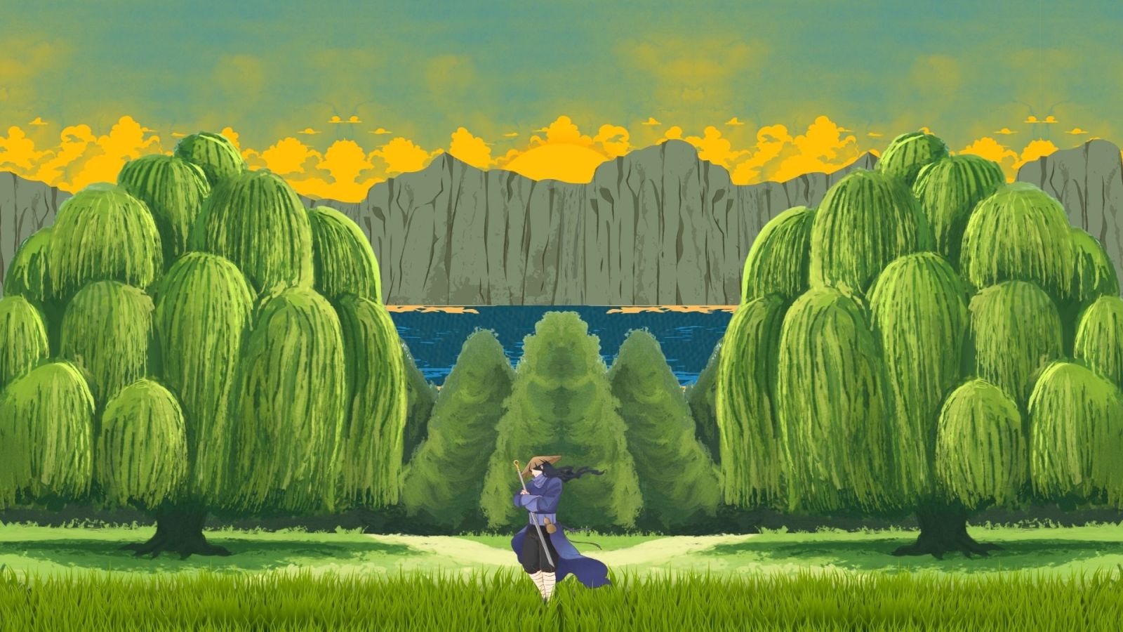 Hình nền thiên nhiên tĩnh lặng và thư thái