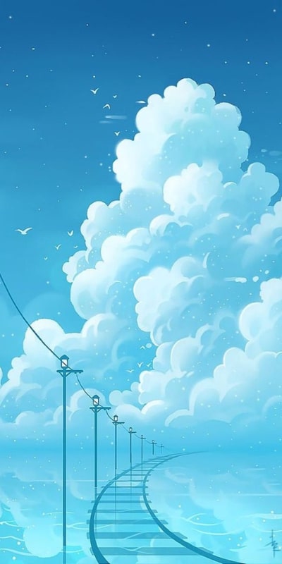 Hình nền điện thoại màu xanh dương đẹp