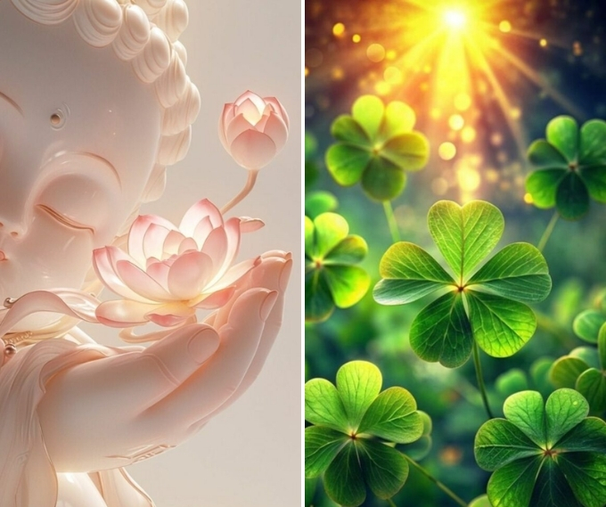 Hình nền cầu may mắn trong học tập và thi cử đỗ đạt