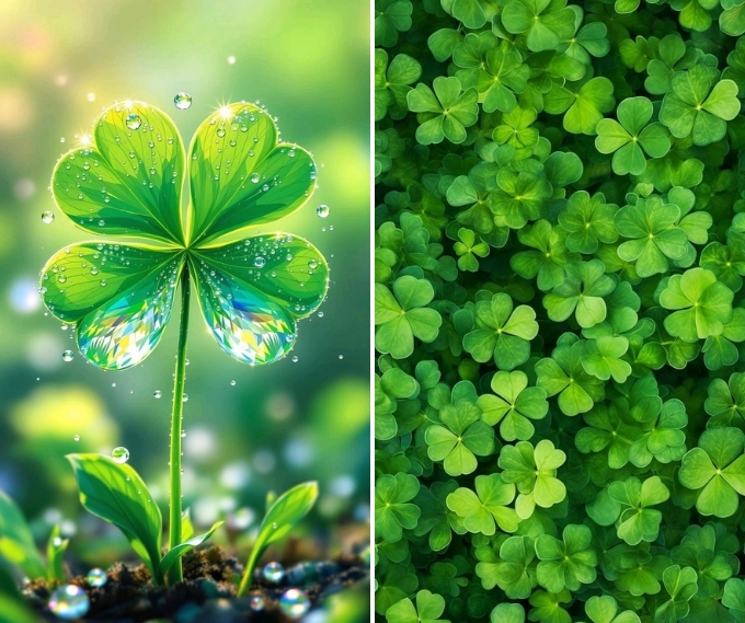 Hình nền cỏ 4 lá: Biểu tượng của niềm tin và hy vọng 2026