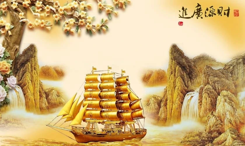 Wallpaper mang tài lộc trong công việc cho laptop