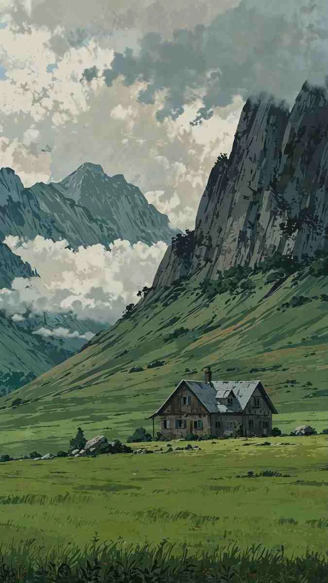 Hình nền iPhone 15 thiên nhiên mang sắc xanh tươi mát của núi non