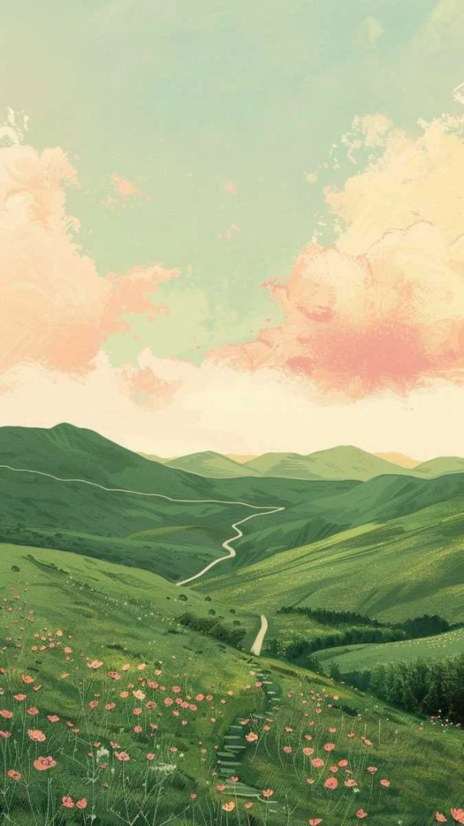 Hình nền phong cảnh đường quê