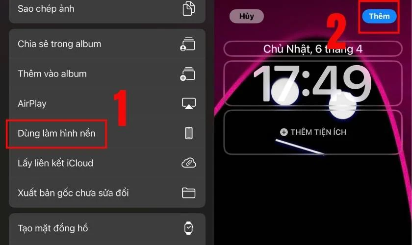 Điều chỉnh vị trí ảnh sao cho cân đối