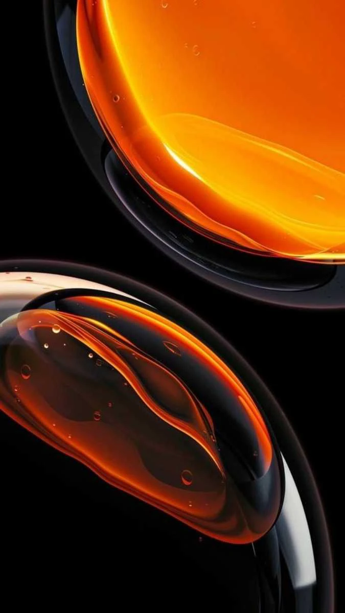 Hình nền iPhone 15 màu cam cực đẹp