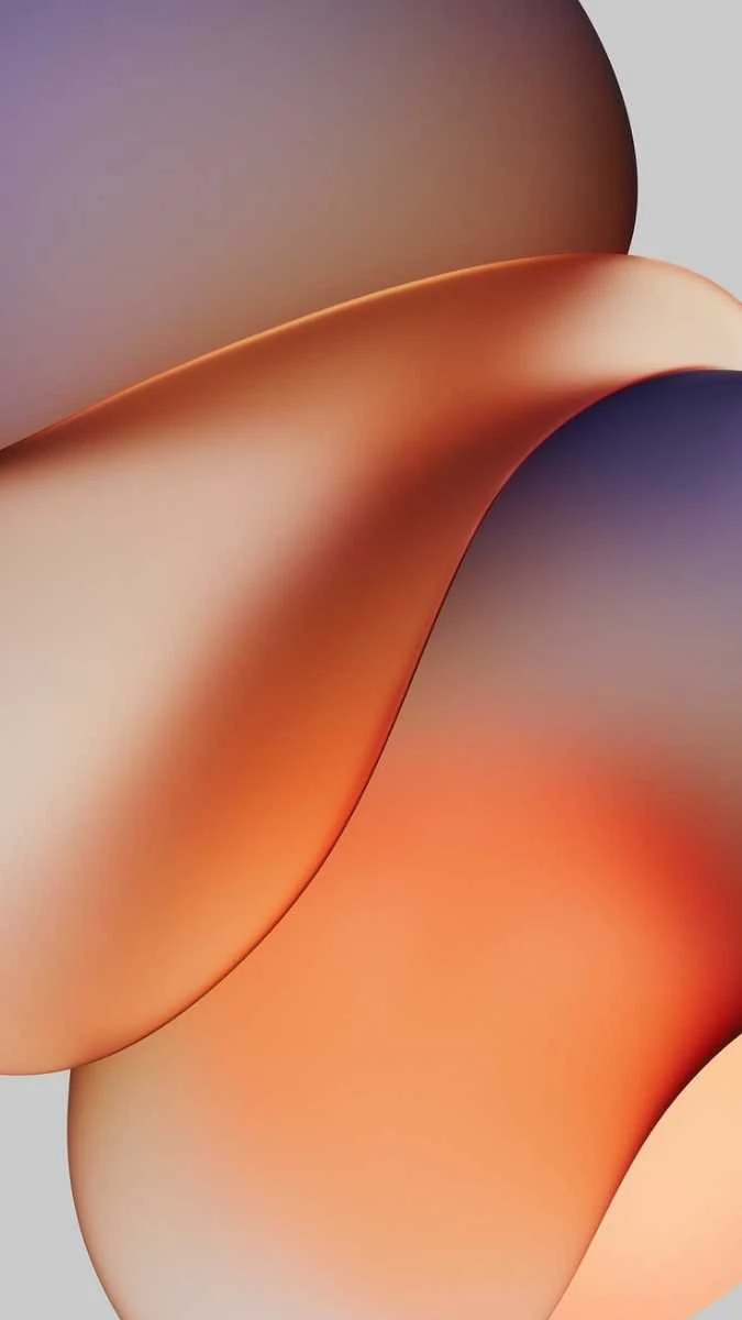 Hình nền iPhone 15 màu cam chất lượng