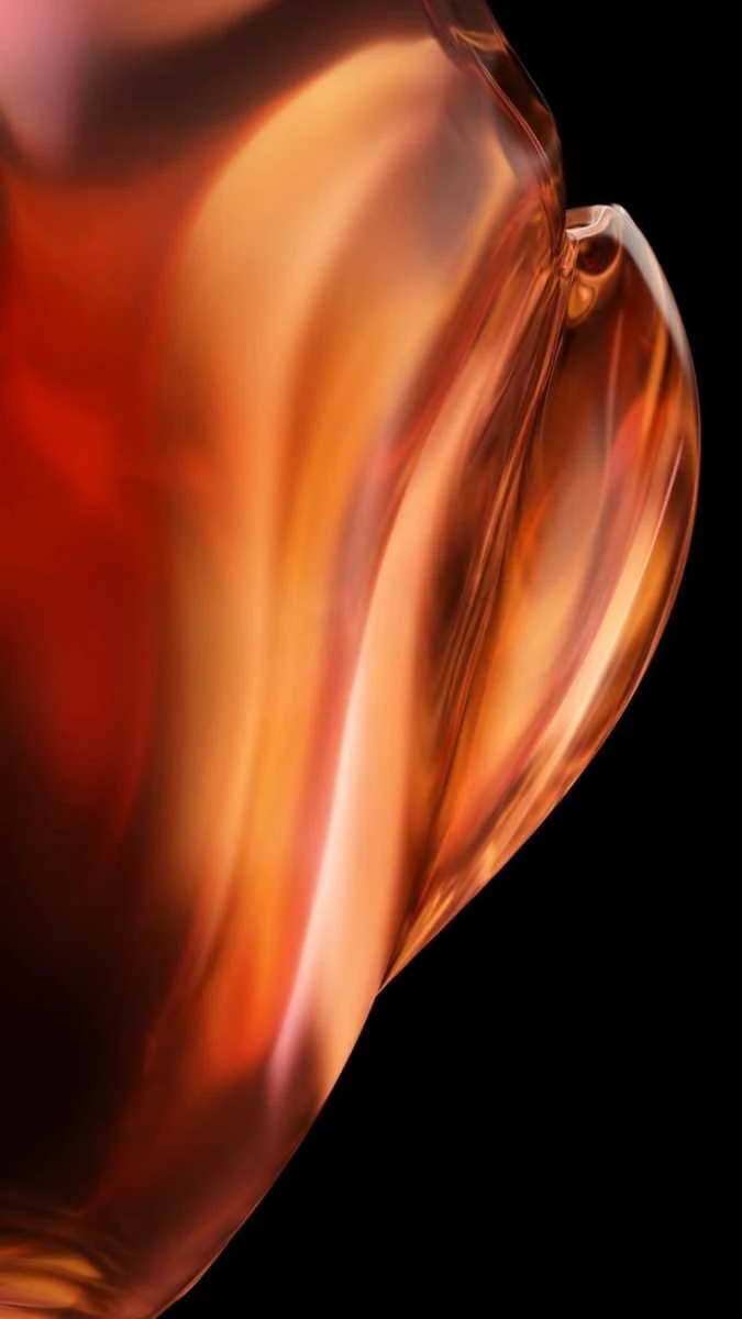 Hình nền iPhone 15 màu cam sắc nét