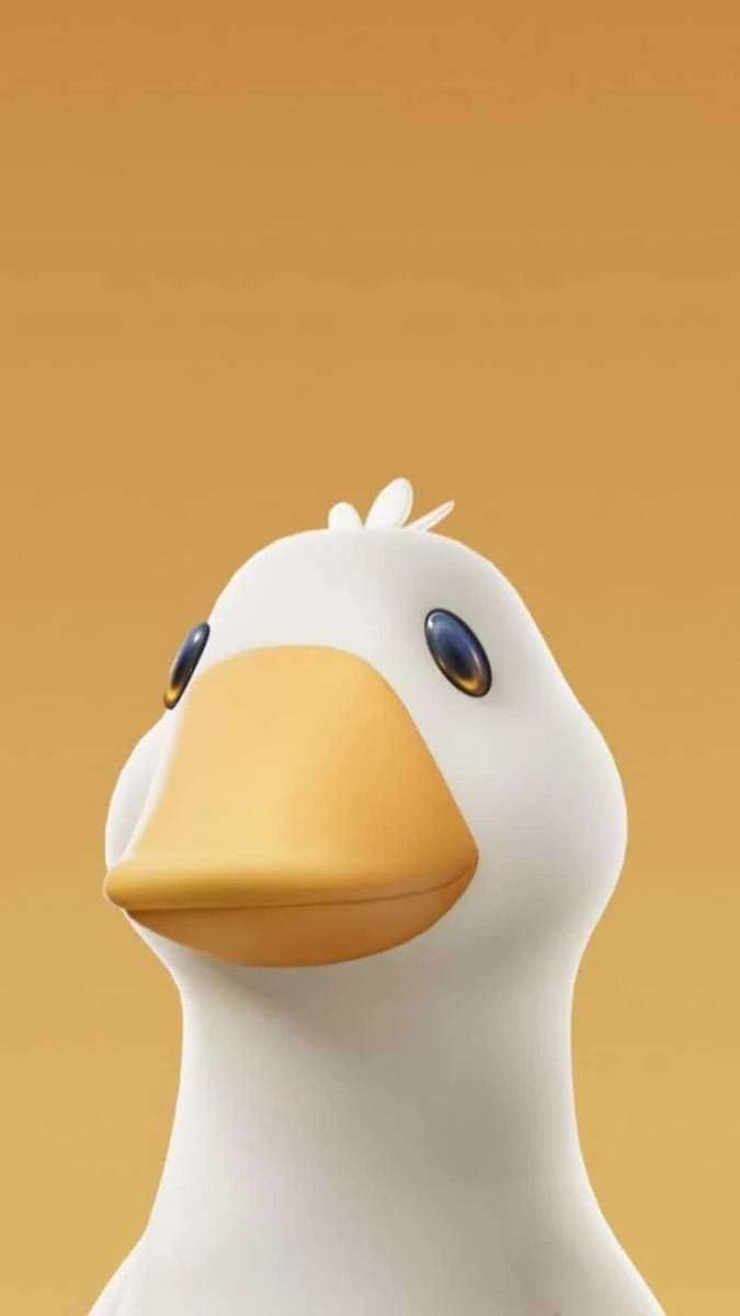 Hình nền chú vịt vàng
