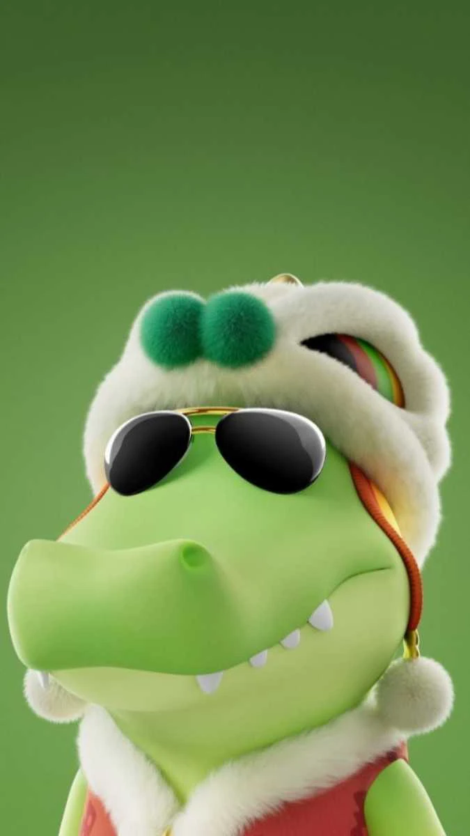 Ảnh nền cá sấu ngộ nghĩnh