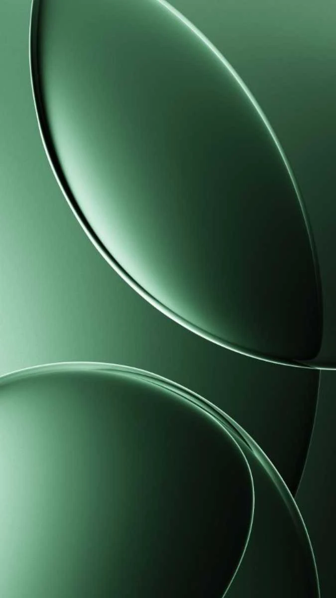 Hình nền iPhone 15 màu xanh lá 4K