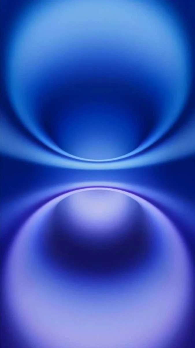 Hình nền iPhone 15 xanh dương tối giản hiện đại