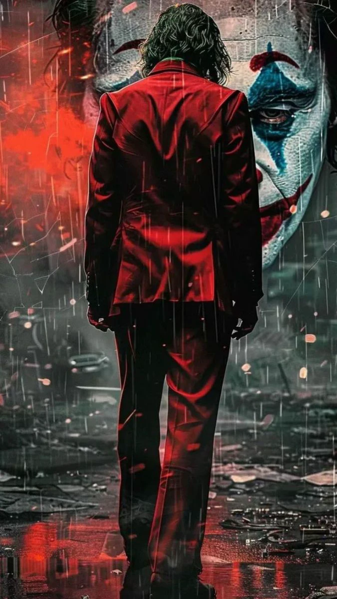 Wallpaper Joker buồn trong mưa