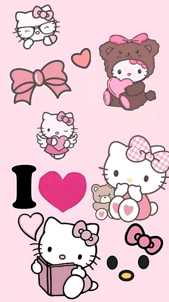 Hình nền điện thoại Hello Kitty đẹp