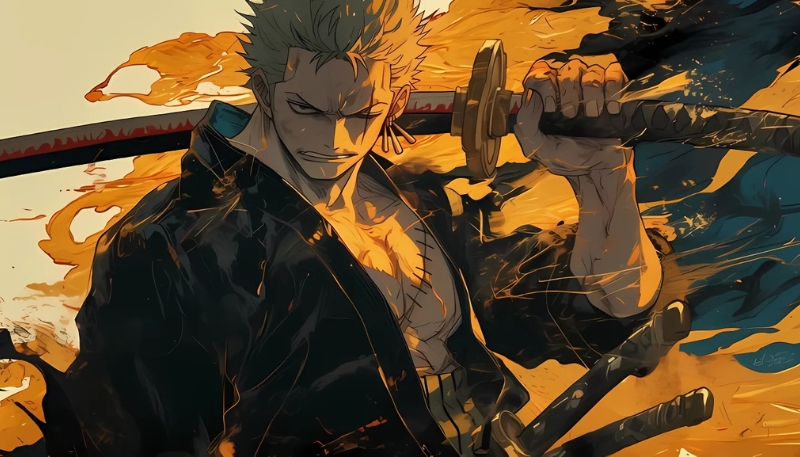 Background Zoro One Piece đậm chất kiếm sĩ
